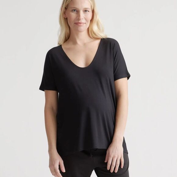 Quince Striped Women's Tops 2 pack Black/White size L NWT in packaging - Picture 6 of 16